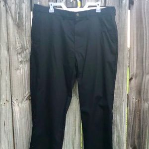 George Men’s Pants Flat Front 38x30 Black